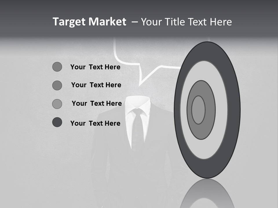 Businessman Horizontal Isolated PowerPoint Template