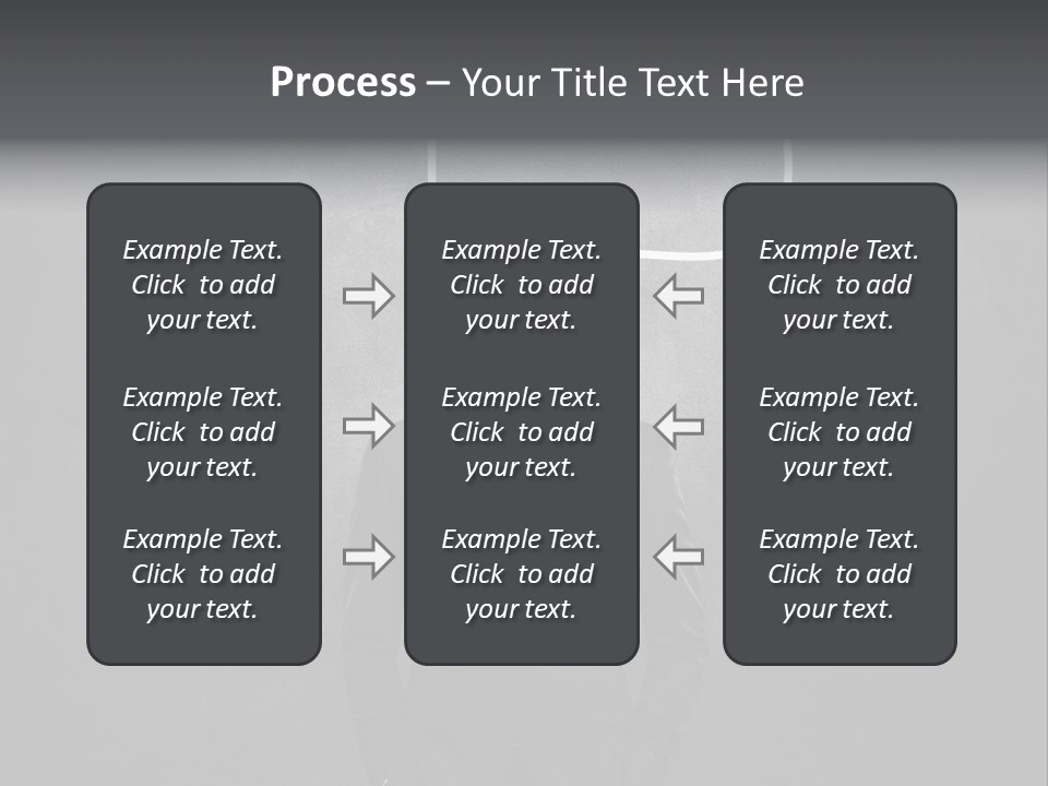 Businessman Horizontal Isolated PowerPoint Template