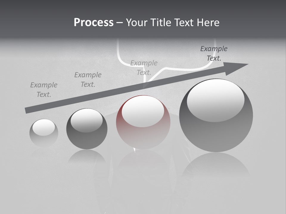 Businessman Horizontal Isolated PowerPoint Template