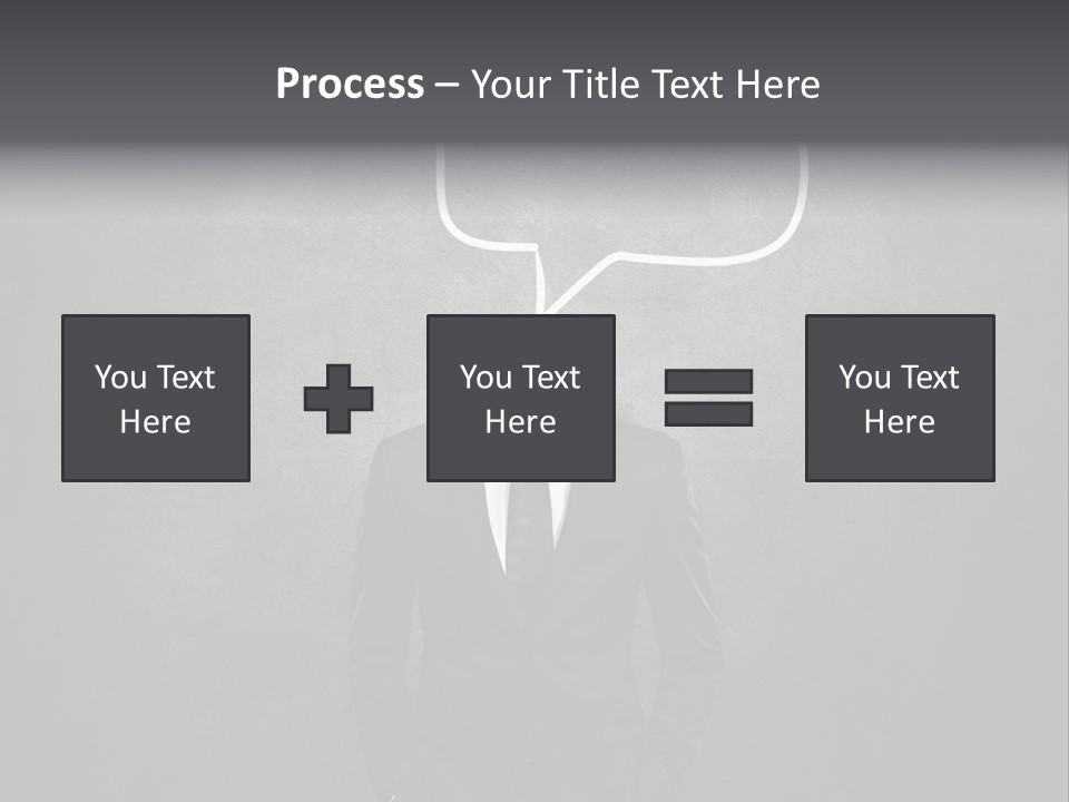 Businessman Horizontal Isolated PowerPoint Template