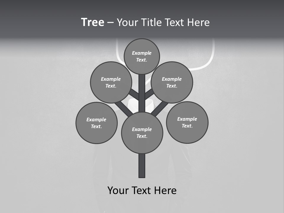 Businessman Horizontal Isolated PowerPoint Template