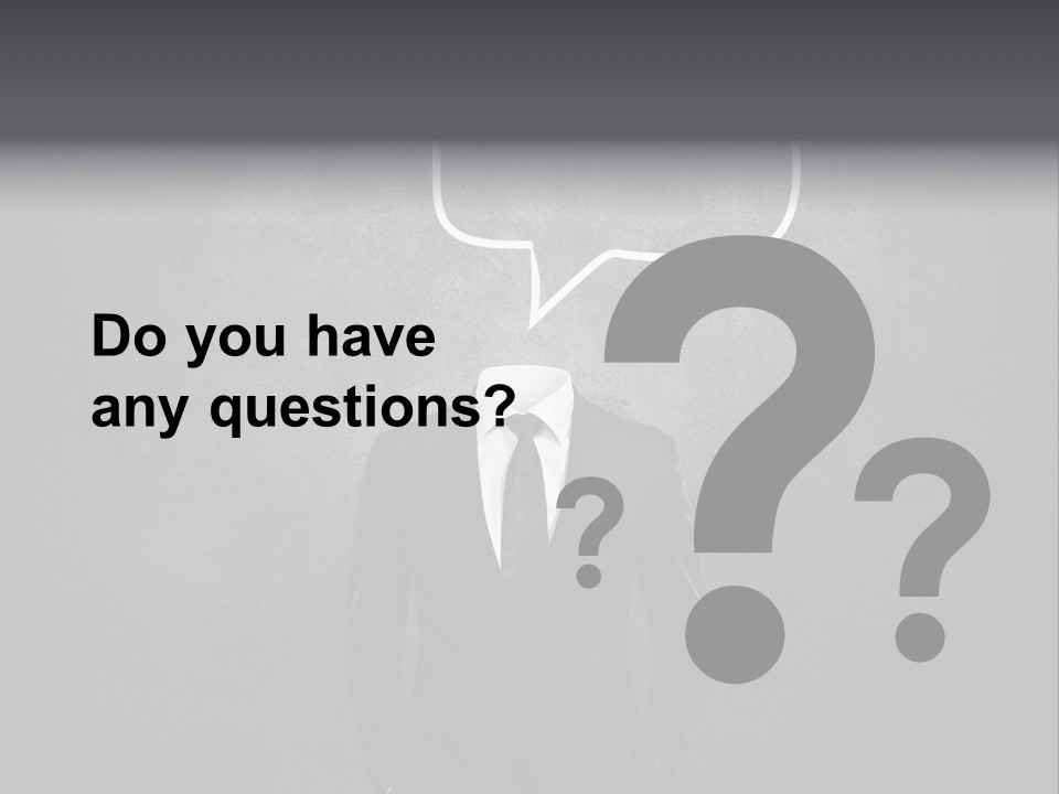 Businessman Horizontal Isolated PowerPoint Template