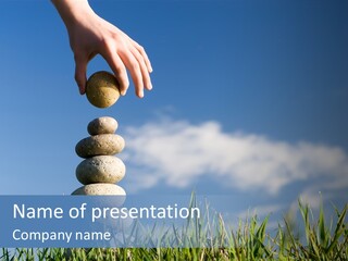 Creativity Rock Table PowerPoint Template