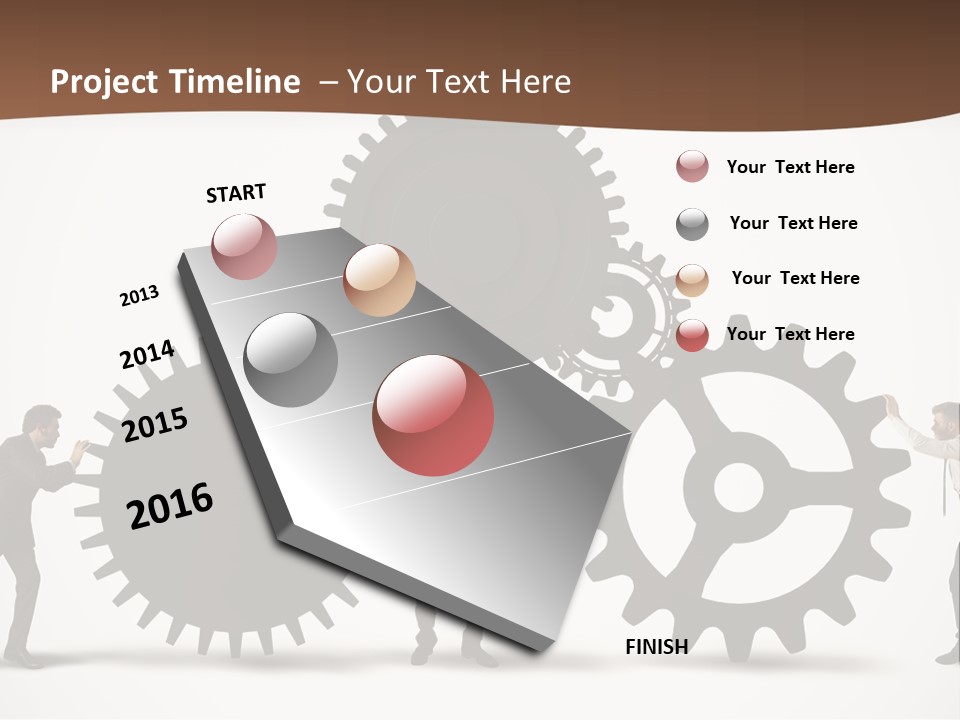 Wheel Mechanic Machine PowerPoint Template