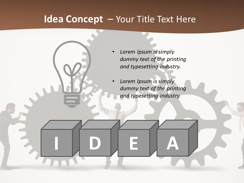Wheel Mechanic Machine PowerPoint Template
