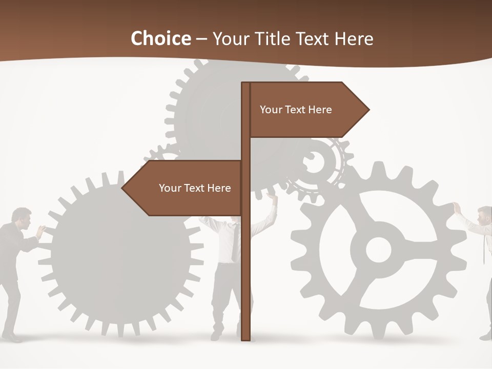 Wheel Mechanic Machine PowerPoint Template
