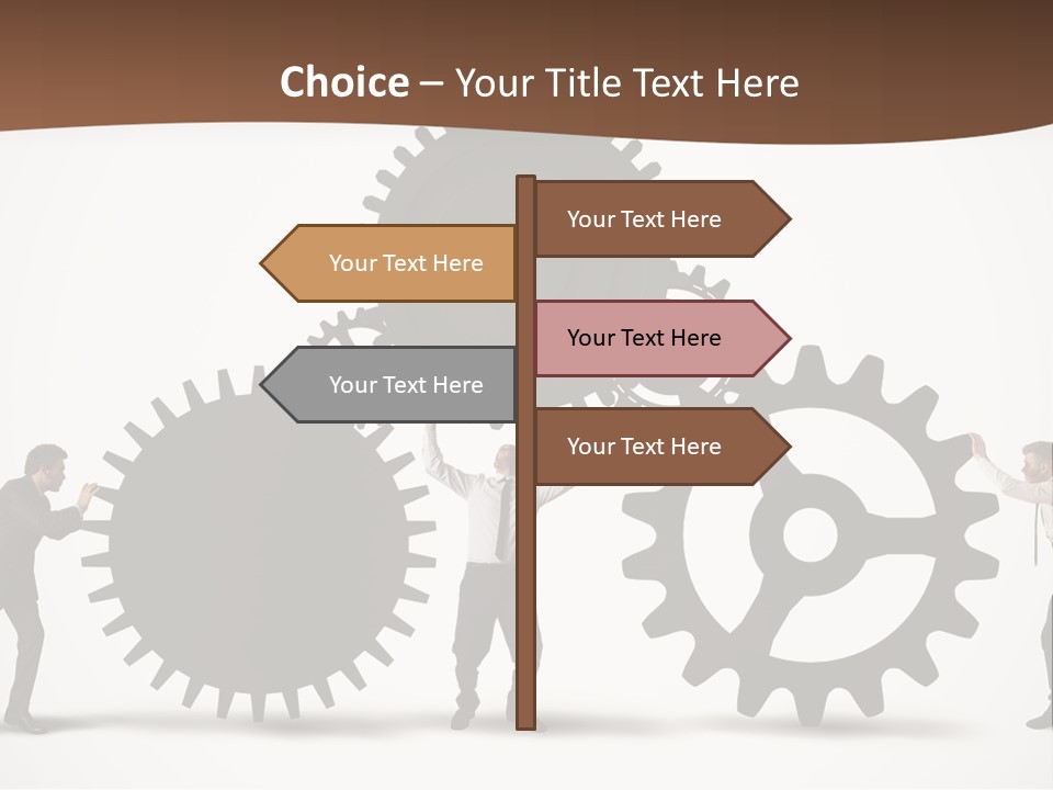 Wheel Mechanic Machine PowerPoint Template