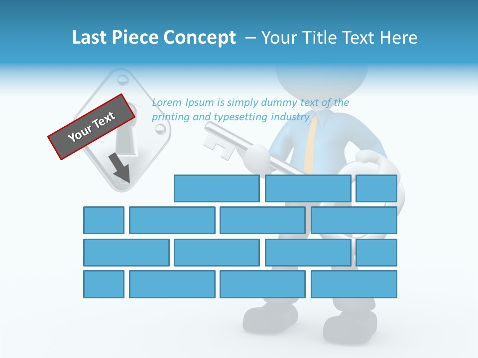 Guy Opening Figure PowerPoint Template