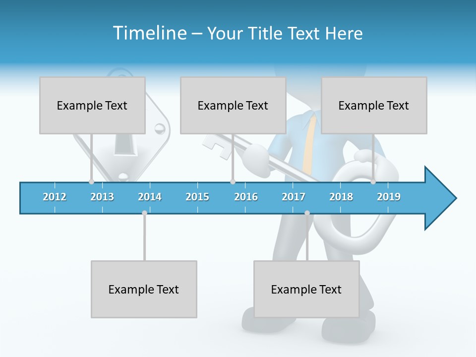 Guy Opening Figure PowerPoint Template
