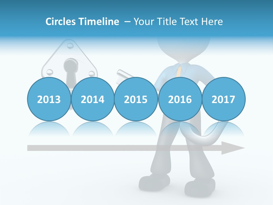 Guy Opening Figure PowerPoint Template