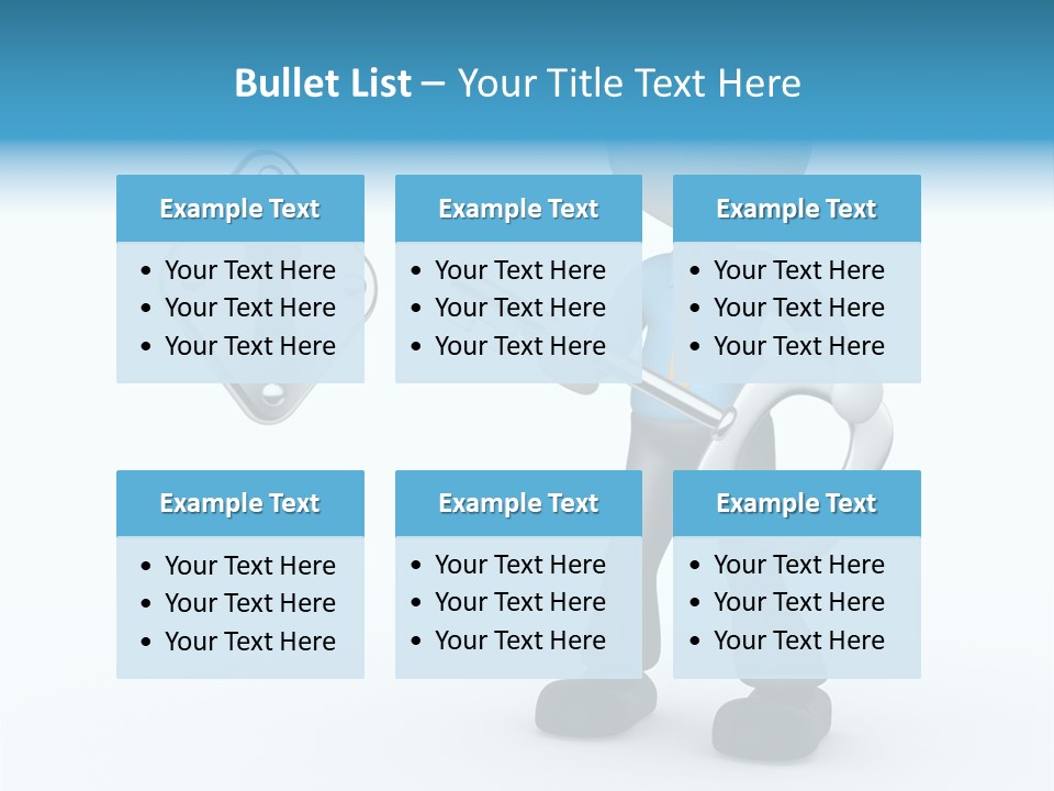 Guy Opening Figure PowerPoint Template