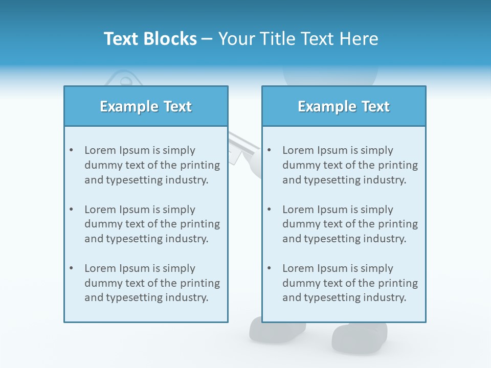 Guy Opening Figure PowerPoint Template
