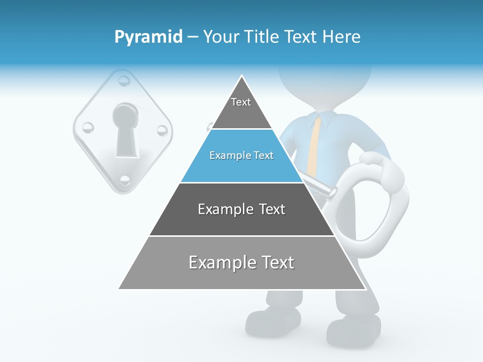 Guy Opening Figure PowerPoint Template