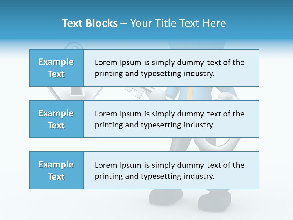 Guy Opening Figure PowerPoint Template