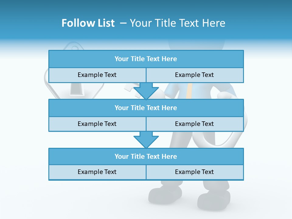 Guy Opening Figure PowerPoint Template