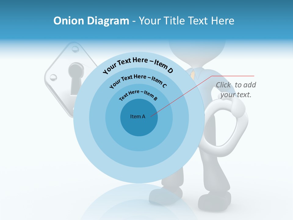 Guy Opening Figure PowerPoint Template