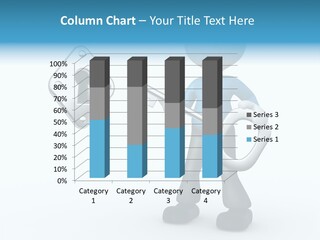 Guy Opening Figure PowerPoint Template