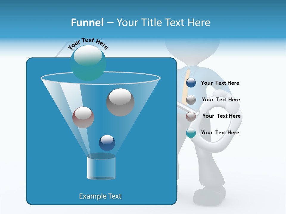 Guy Opening Figure PowerPoint Template