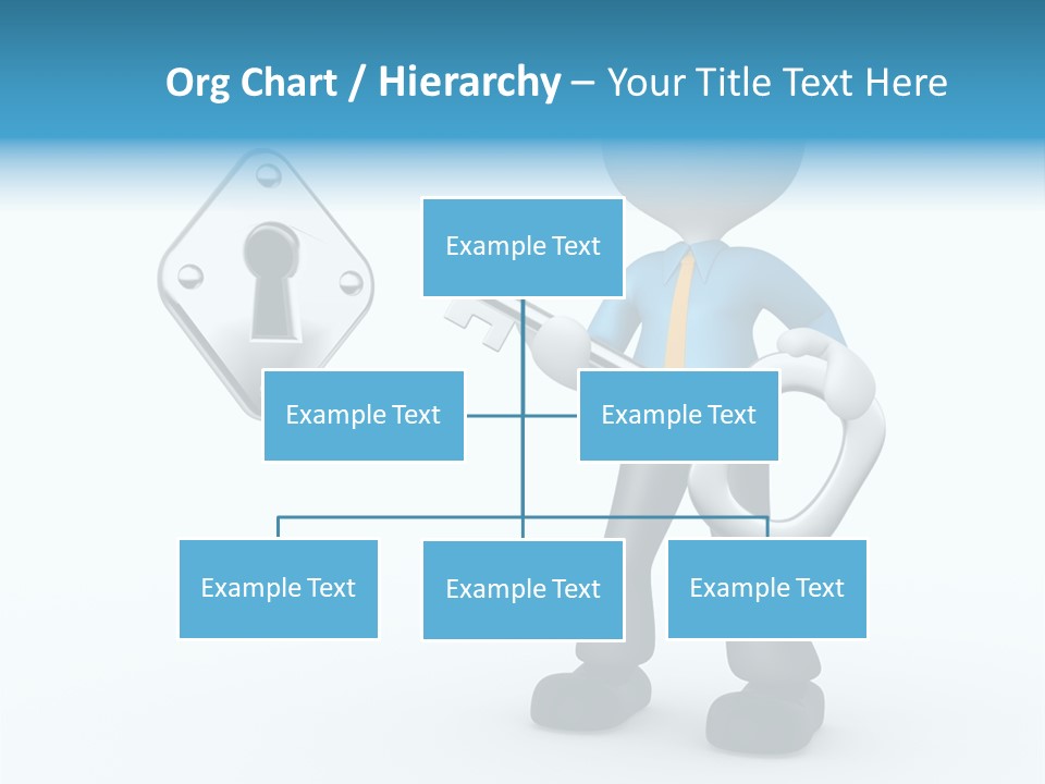 Guy Opening Figure PowerPoint Template