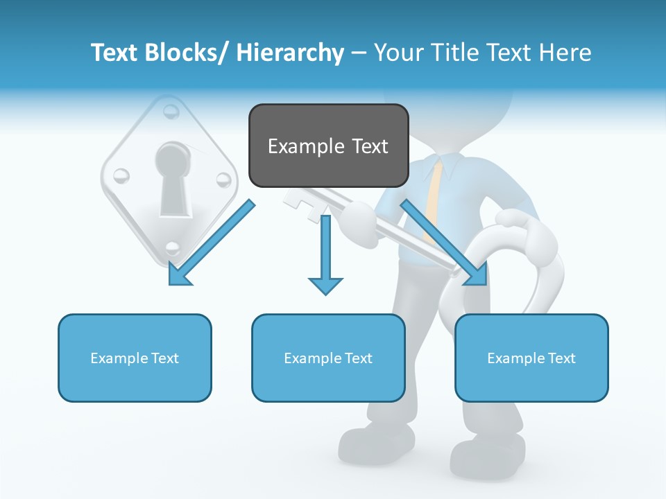 Guy Opening Figure PowerPoint Template