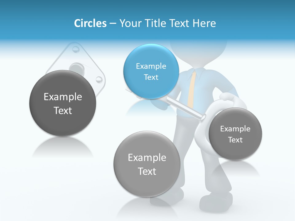 Guy Opening Figure PowerPoint Template