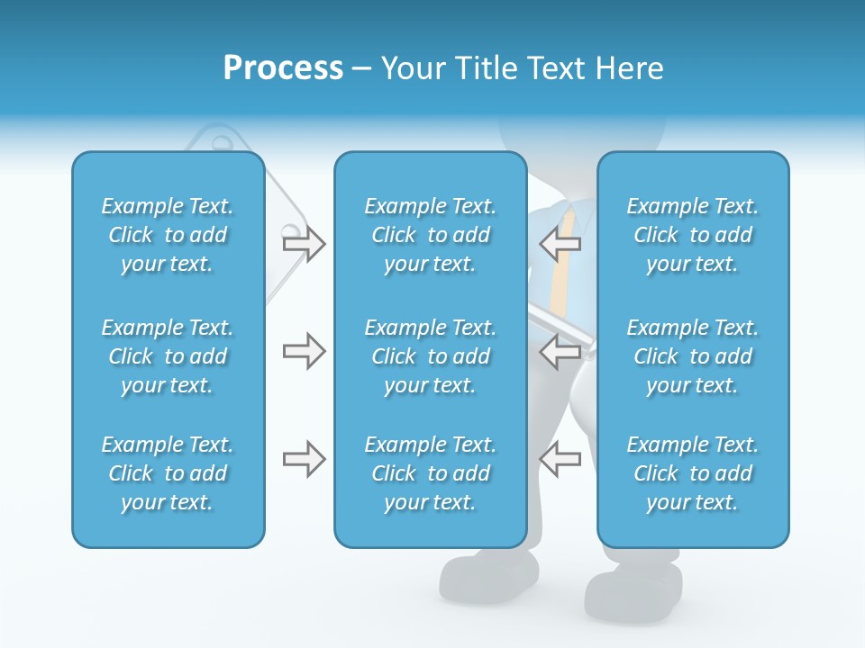 Guy Opening Figure PowerPoint Template