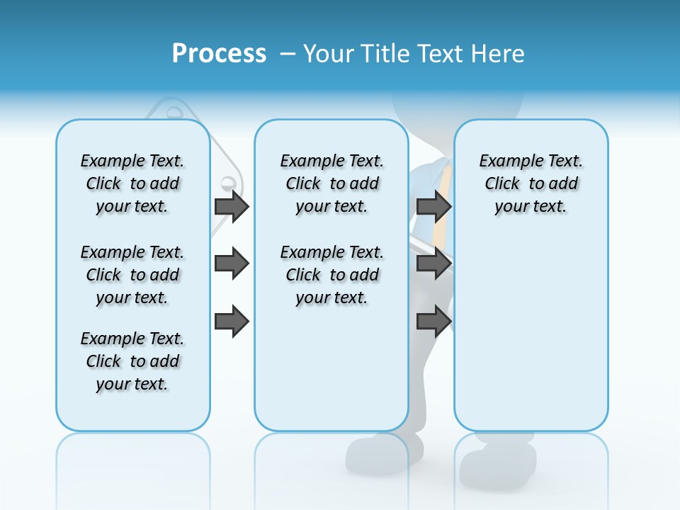 Guy Opening Figure PowerPoint Template