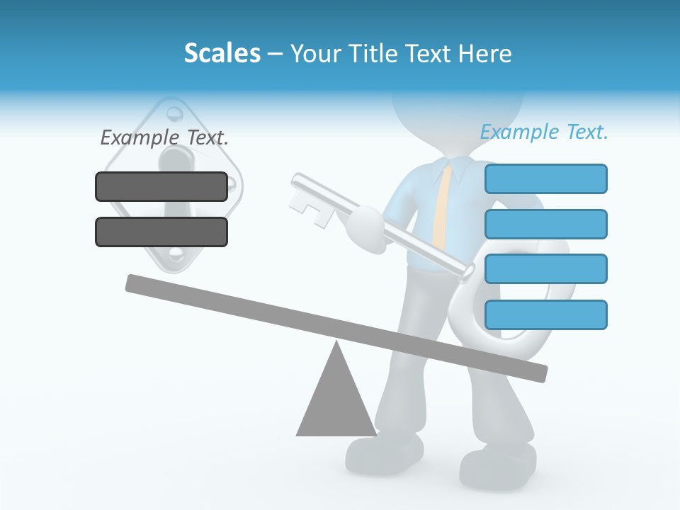 Guy Opening Figure PowerPoint Template
