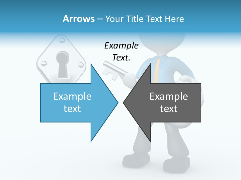 Guy Opening Figure PowerPoint Template