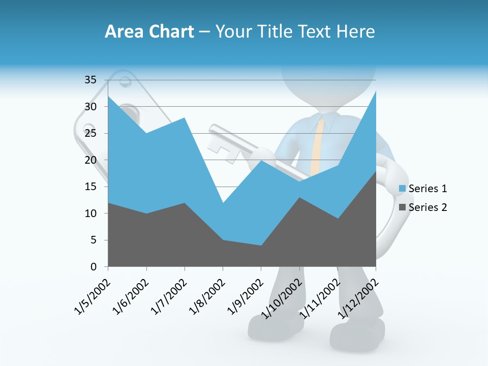 Guy Opening Figure PowerPoint Template