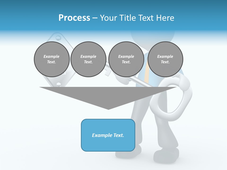 Guy Opening Figure PowerPoint Template