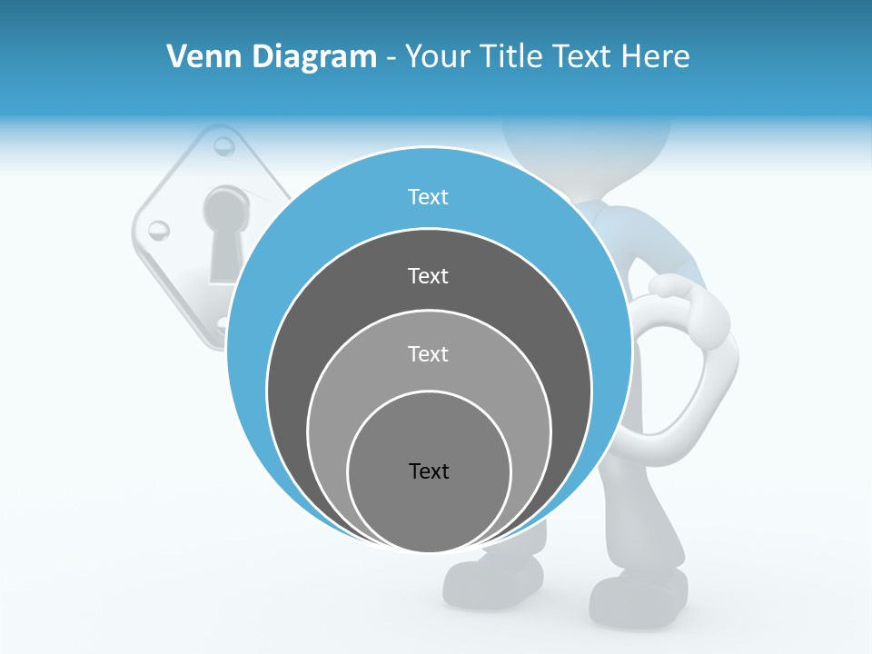 Guy Opening Figure PowerPoint Template