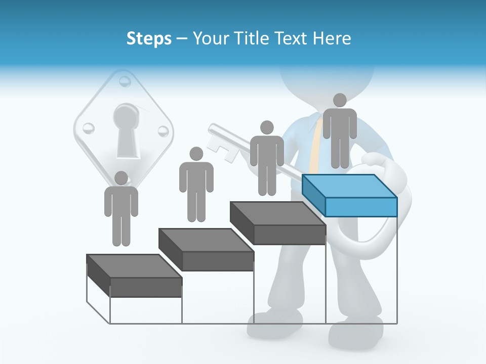 Guy Opening Figure PowerPoint Template