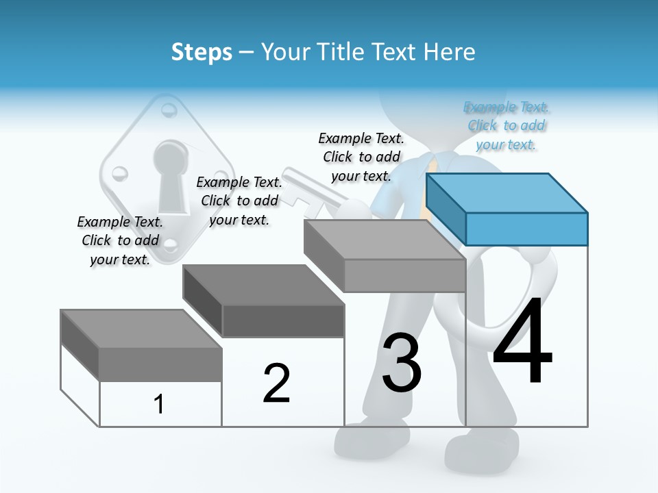 Guy Opening Figure PowerPoint Template