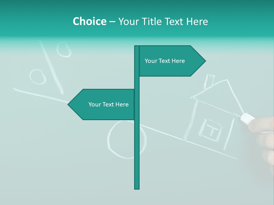 Choice Percent Home PowerPoint Template