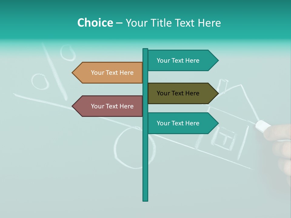 Choice Percent Home PowerPoint Template