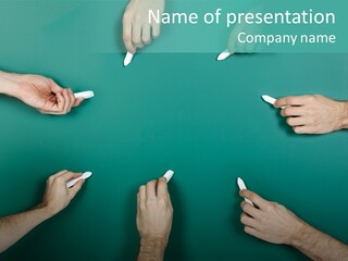 Green Copyspace Equipment PowerPoint Template