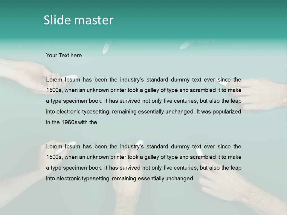 Green Copyspace Equipment PowerPoint Template