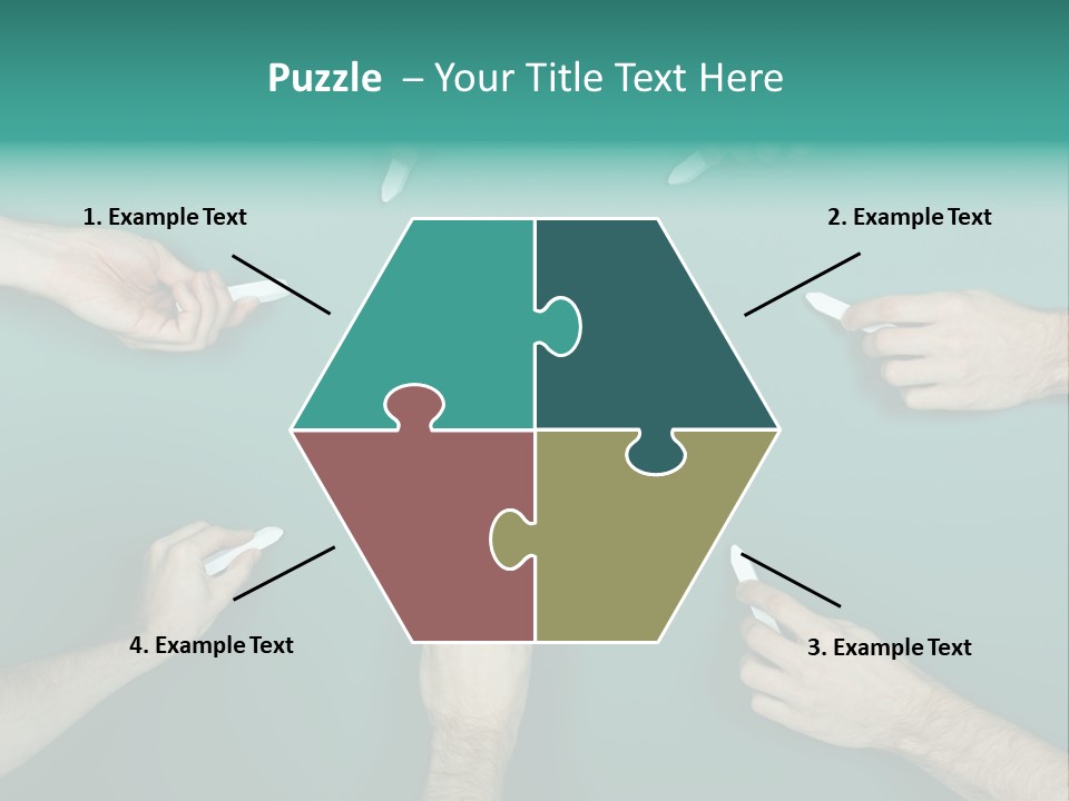 Green Copyspace Equipment PowerPoint Template
