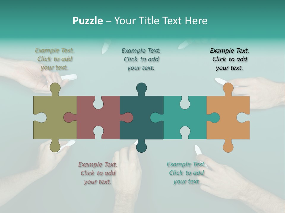 Green Copyspace Equipment PowerPoint Template