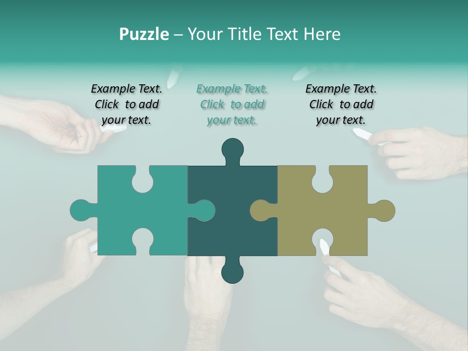 Green Copyspace Equipment PowerPoint Template