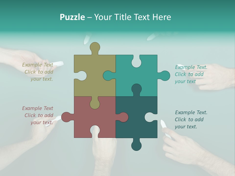 Green Copyspace Equipment PowerPoint Template