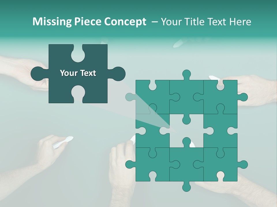 Green Copyspace Equipment PowerPoint Template