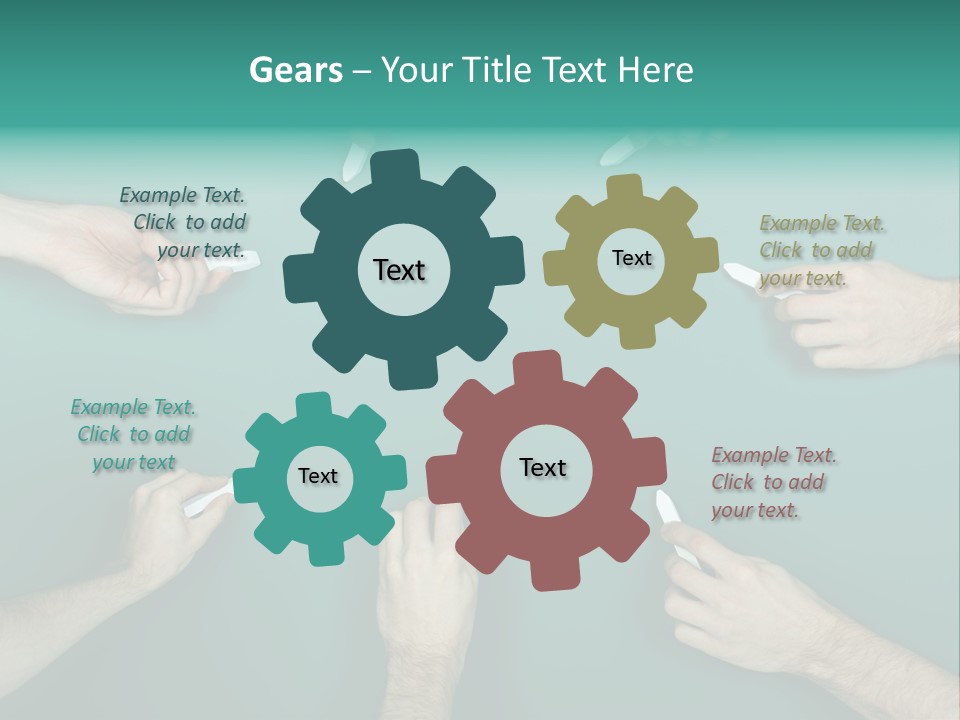 Green Copyspace Equipment PowerPoint Template