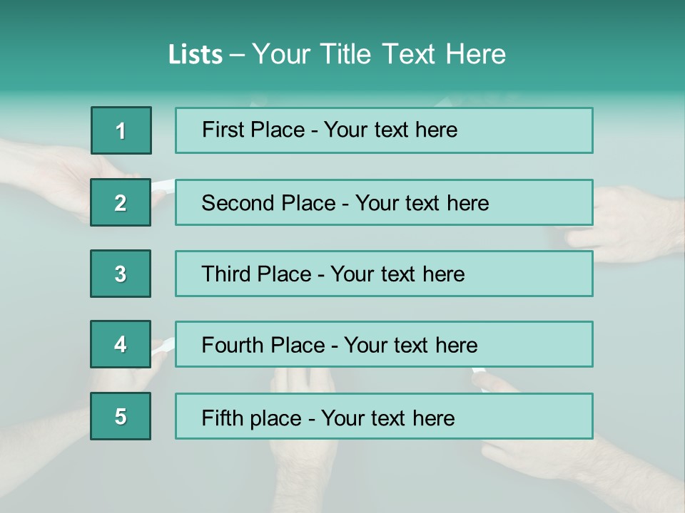 Green Copyspace Equipment PowerPoint Template