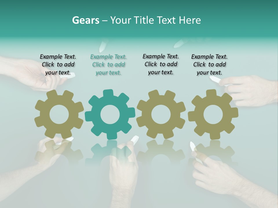 Green Copyspace Equipment PowerPoint Template
