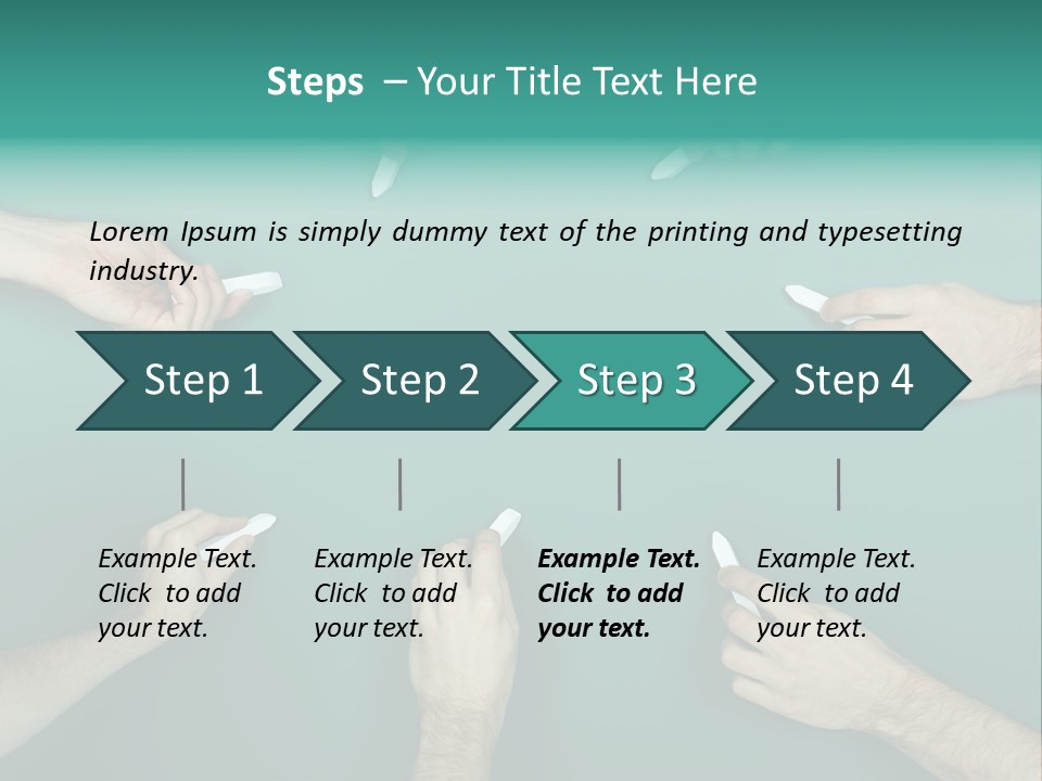 Green Copyspace Equipment PowerPoint Template