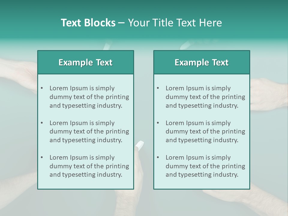 Green Copyspace Equipment PowerPoint Template
