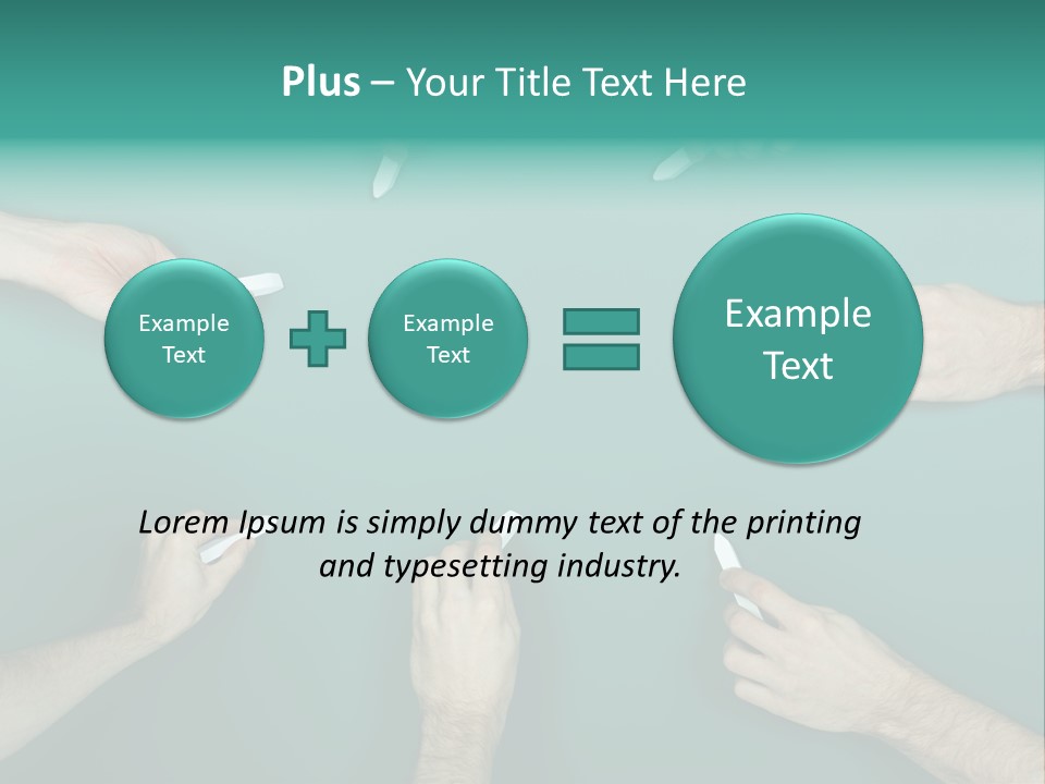 Green Copyspace Equipment PowerPoint Template