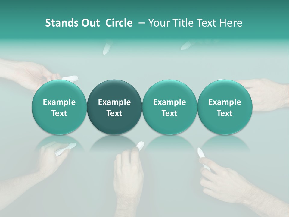 Green Copyspace Equipment PowerPoint Template